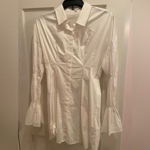 White Suit Long Sleeve Dress